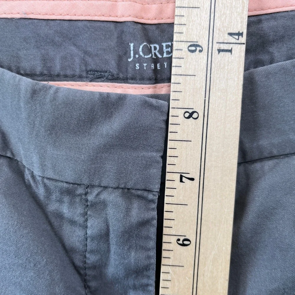 VTG J.Crew Bermuda Shorts Womens 0 Grey Made in Hong‎ Kong Stretch